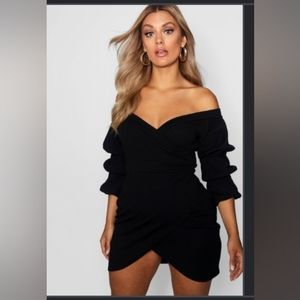 Bodycon of the shoulder dress